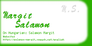 margit salamon business card